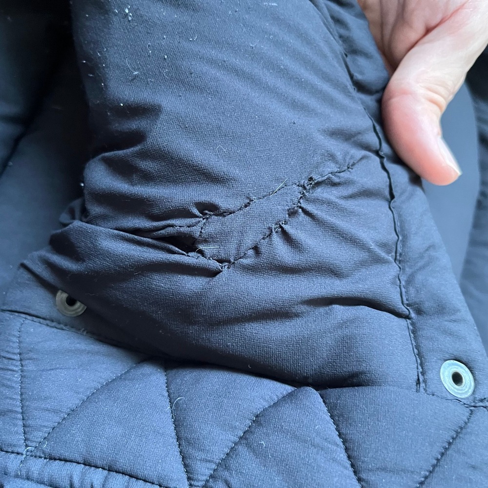 Tna Aritzia The Super Puff Jacket Navy Blue Matte Puffer Winter Coat Mens Small - Picture 6 of 10